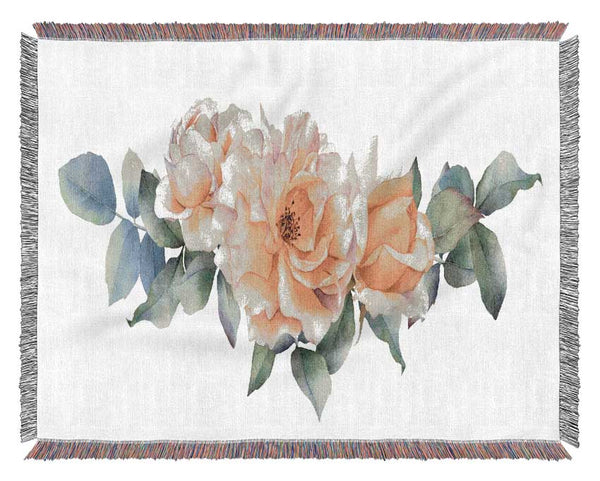 The Blush Pink Rose Woven Blanket