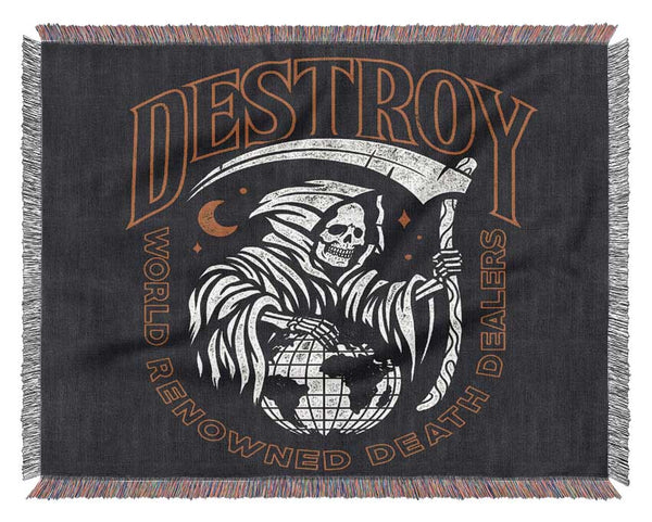 Destroy Tattoo Woven Blanket