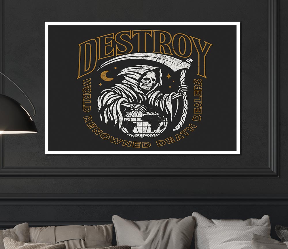 Destroy Tattoo Print Poster Wall Art