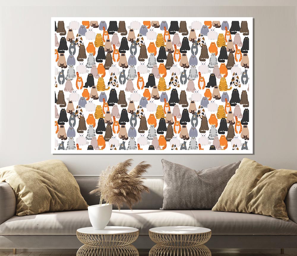 The Cat Mass Print Poster Wall Art