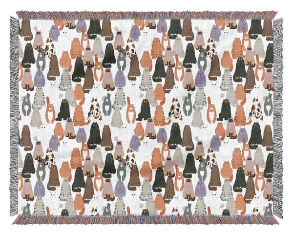 The Cat Mass Woven Blanket