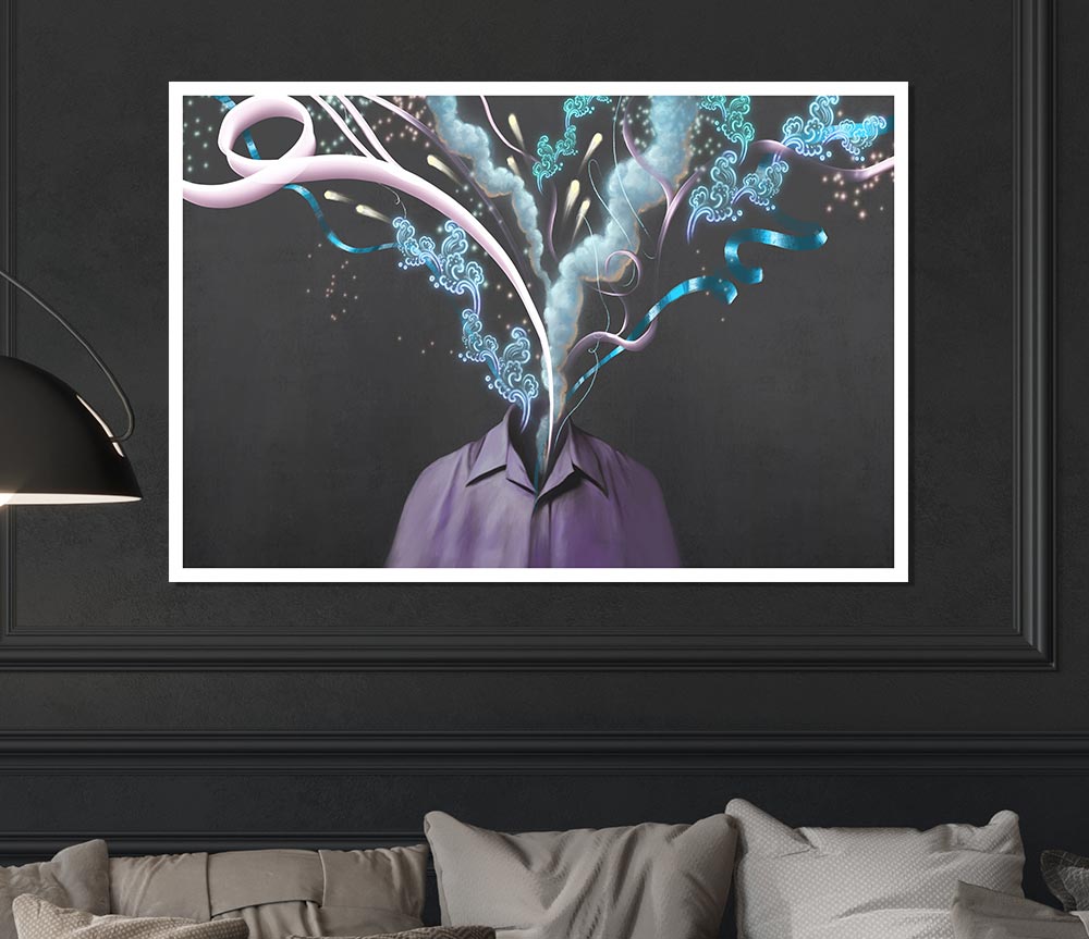 The Tree Growing Out Of The Body Print Poster Wall Art