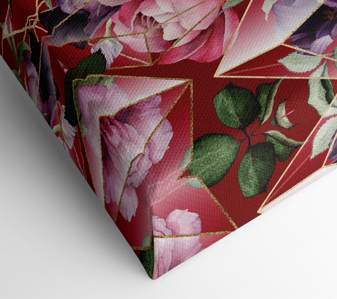 Picture of Triangulation Of Roses Canvas Print Wall Art