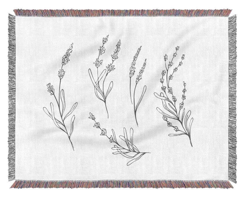 The Fine Flowers Of Britain Woven Blanket