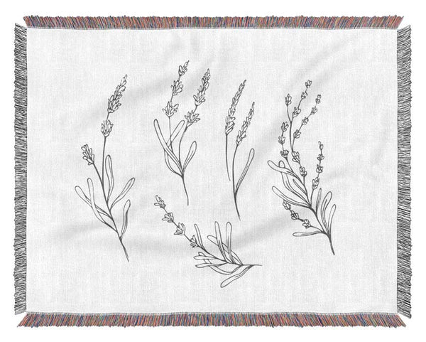 The Fine Flowers Of Britain Woven Blanket