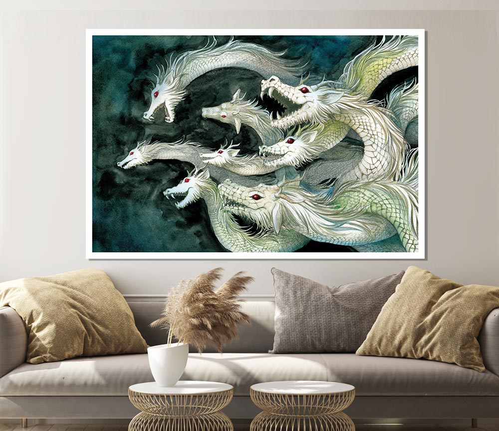 The Fearsome Hydra Print Poster Wall Art