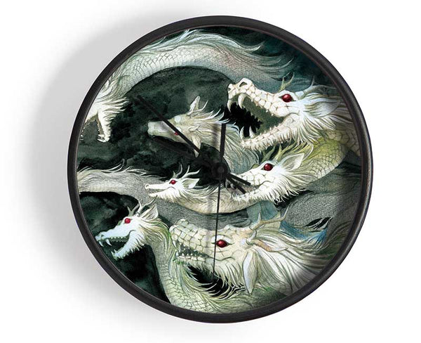 The Fearsome Hydra Clock - Wallart-Direct UK