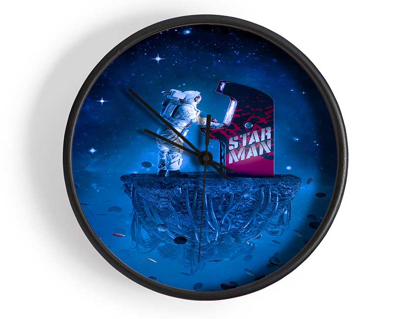 Rocketman Playing Games Clock - Wallart-Direct UK