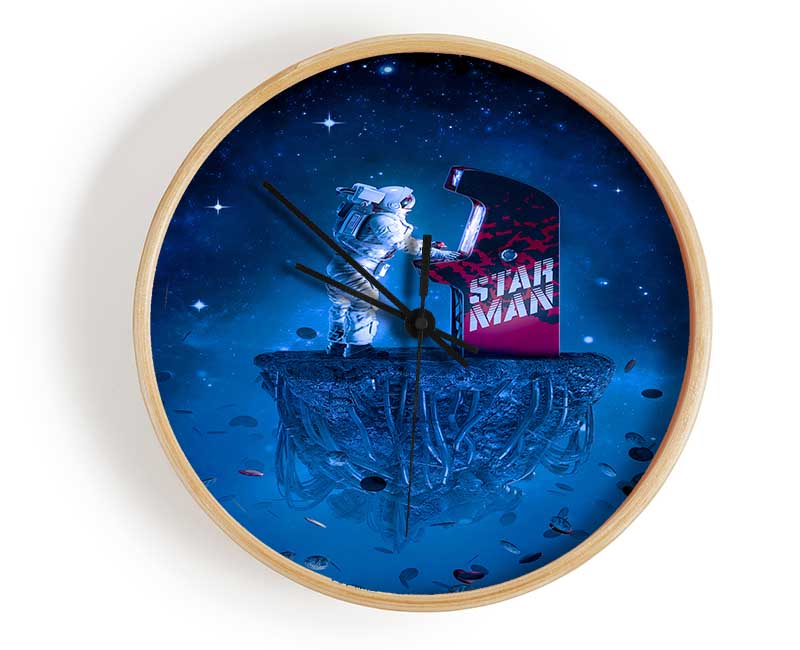 Rocketman Playing Games Clock - Wallart-Direct UK