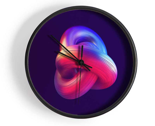 The Twisted Tube Clock - Wallart-Direct UK