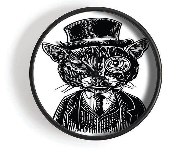 The Top Cat Monocle Clock - Wallart-Direct UK