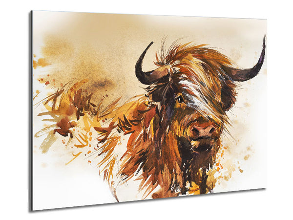 The Orange Highland Cow