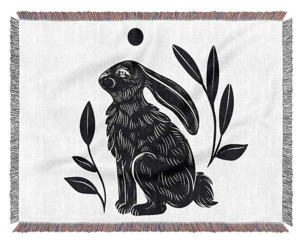 Tattoo Bunny Sun Woven Blanket