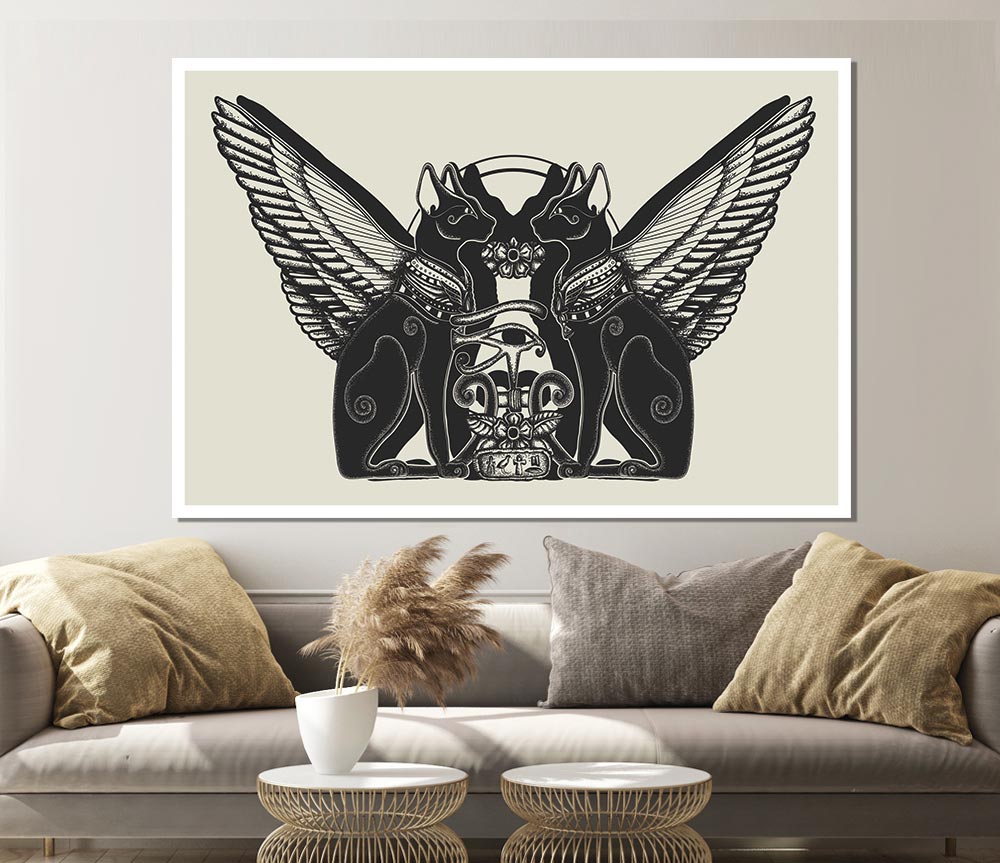 The Cat Gods Print Poster Wall Art