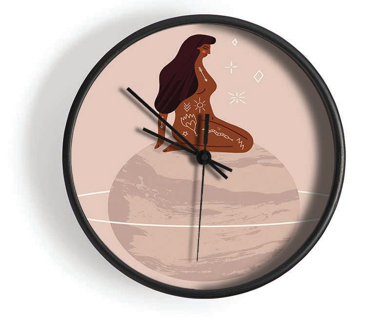 The Woman Planet Clock - Wallart-Direct UK