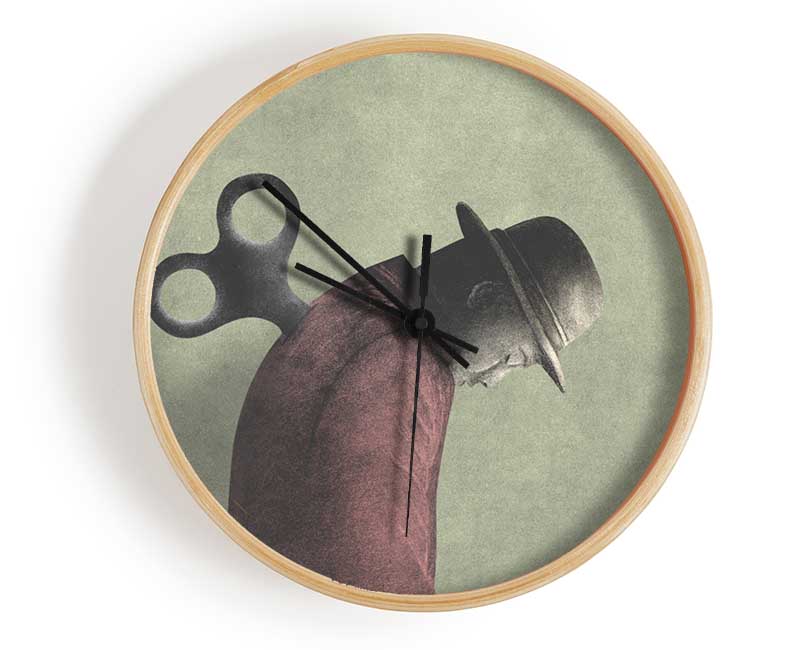 The Wind Up Man Clock - Wallart-Direct UK