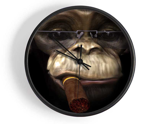 The Chimp Cigar Smoker Clock - Wallart-Direct UK