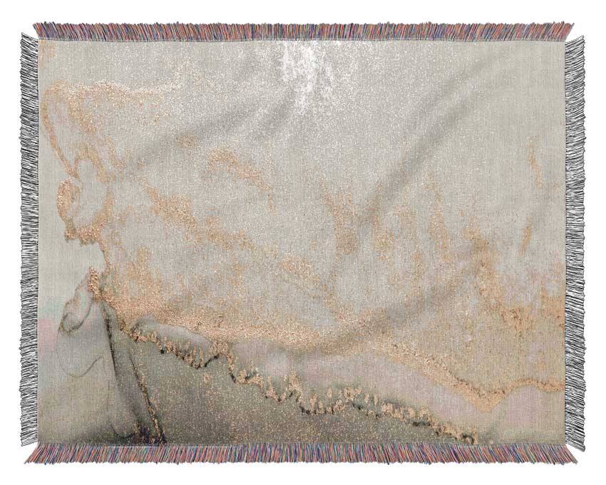 The Stone Gold Glitter Woven Blanket