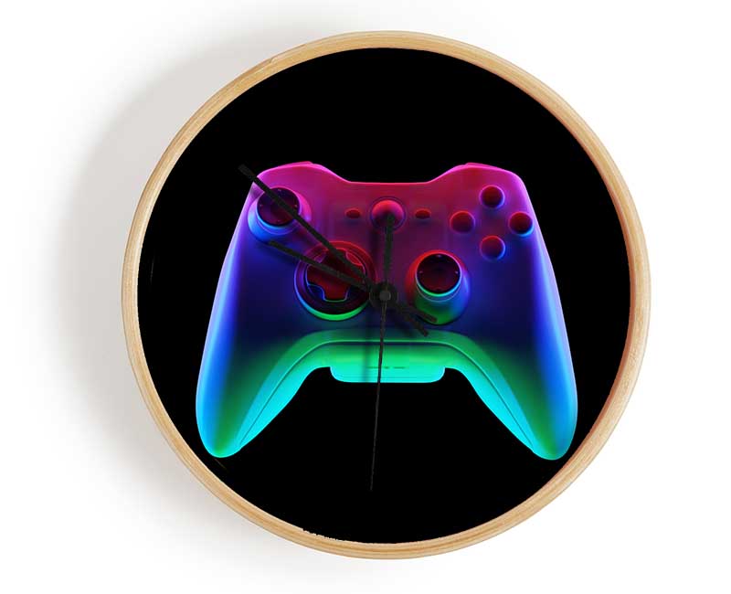 The Neon Controller Clock - Wallart-Direct UK