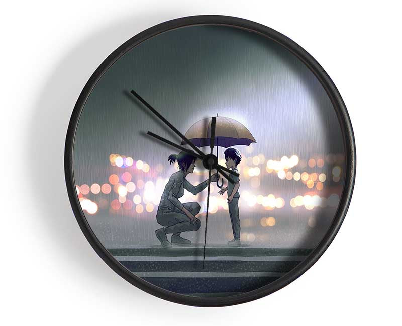 The Umbrella Lights Clock - Wallart-Direct UK