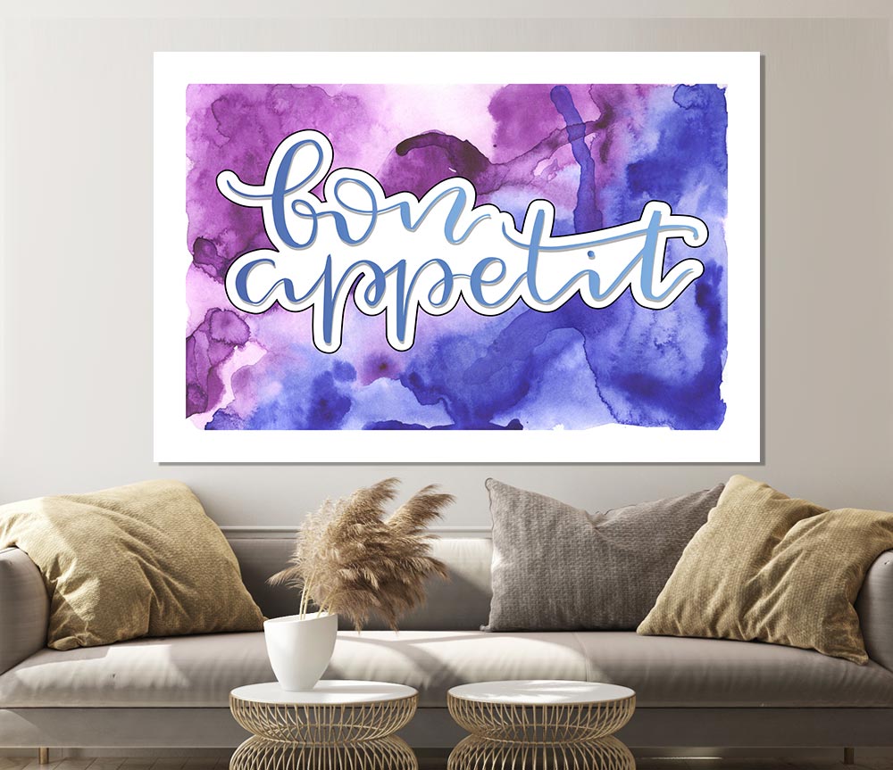 Bon Appetit Saying Print Poster Wall Art