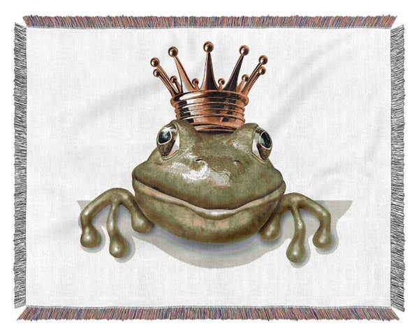 The King Frog Woven Blanket