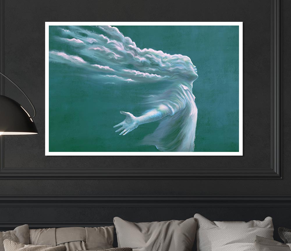 The Cloud Woman Print Poster Wall Art