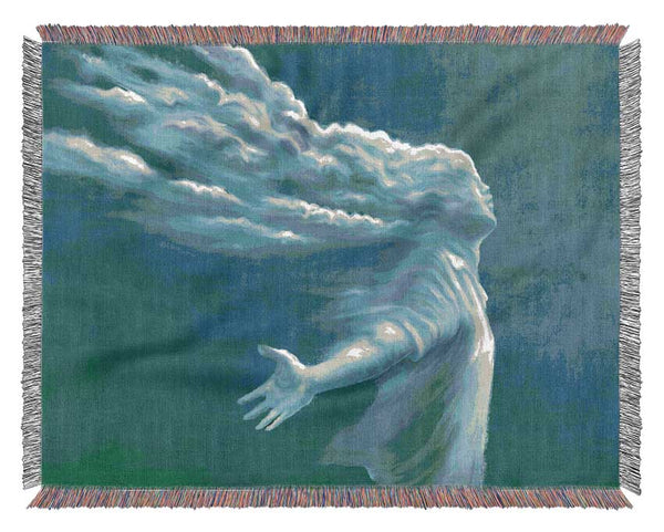 The Cloud Woman Woven Blanket