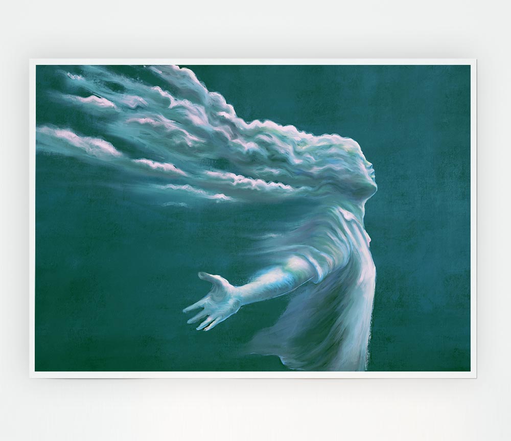 The Cloud Woman Print Poster Wall Art