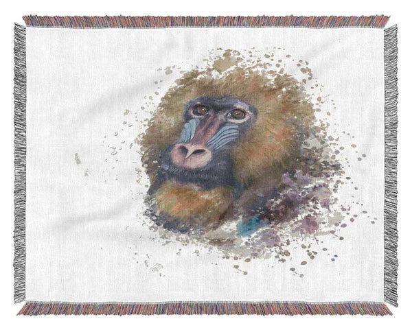 Mandrill Watercolour Splash Woven Blanket