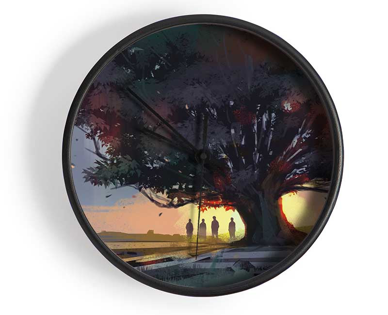 The Huge Tree Walk Clock - Wallart-Direct UK