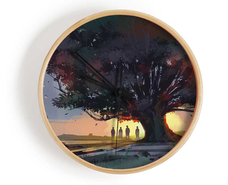 The Huge Tree Walk Clock - Wallart-Direct UK