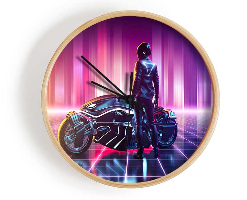 Ready To Get On The Bike Clock - Wallart-Direct UK