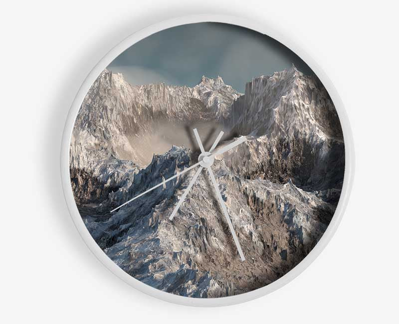 The Snowy Cliffs Of Mordor Clock - Wallart-Direct UK