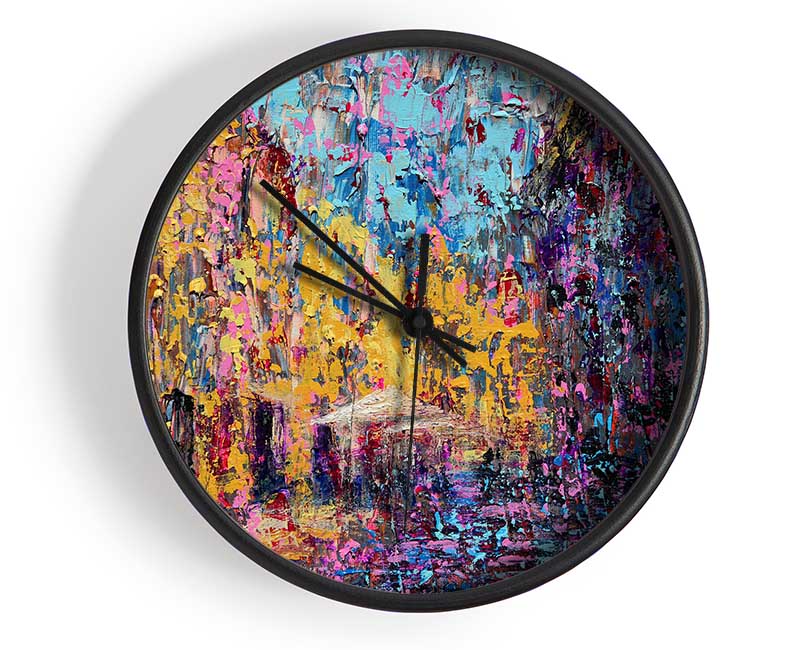 Blobs In The City Clock - Wallart-Direct UK