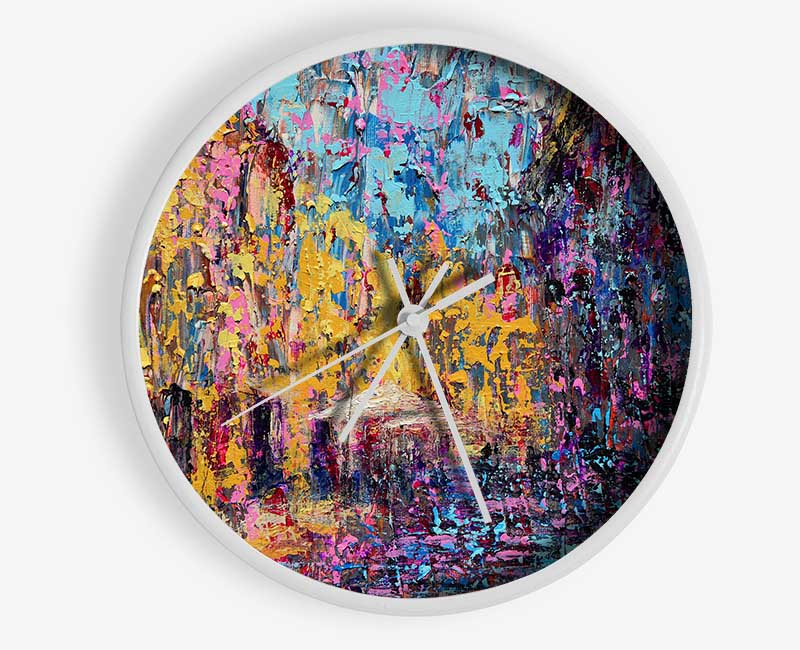 Blobs In The City Clock - Wallart-Direct UK