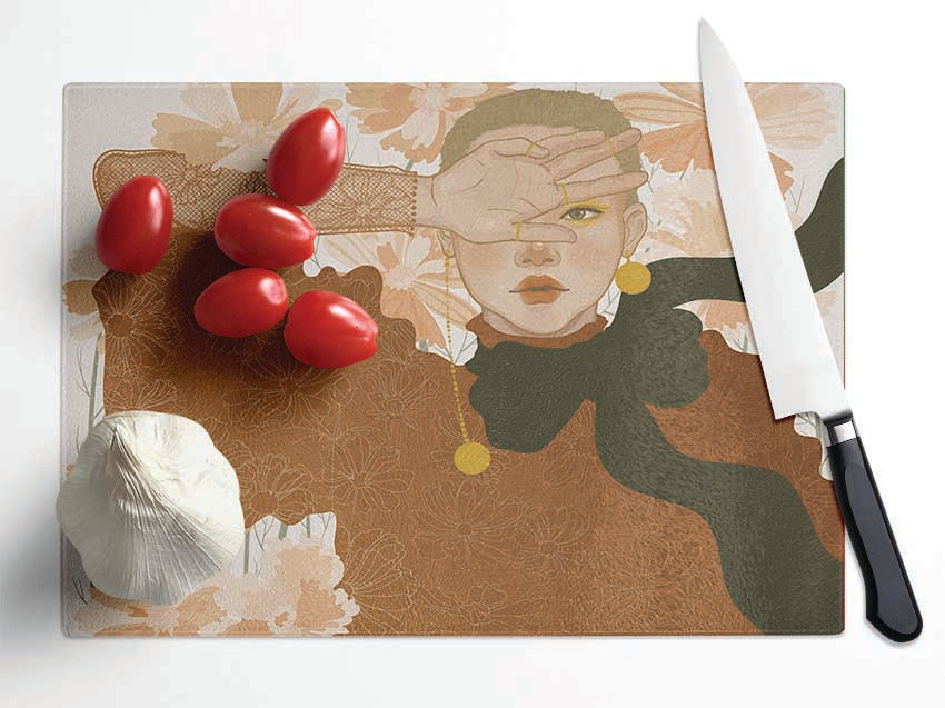 See You Later Fashion Glass Chopping Board