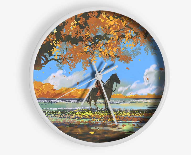 The Rider In The East Clock - Wallart-Direct UK