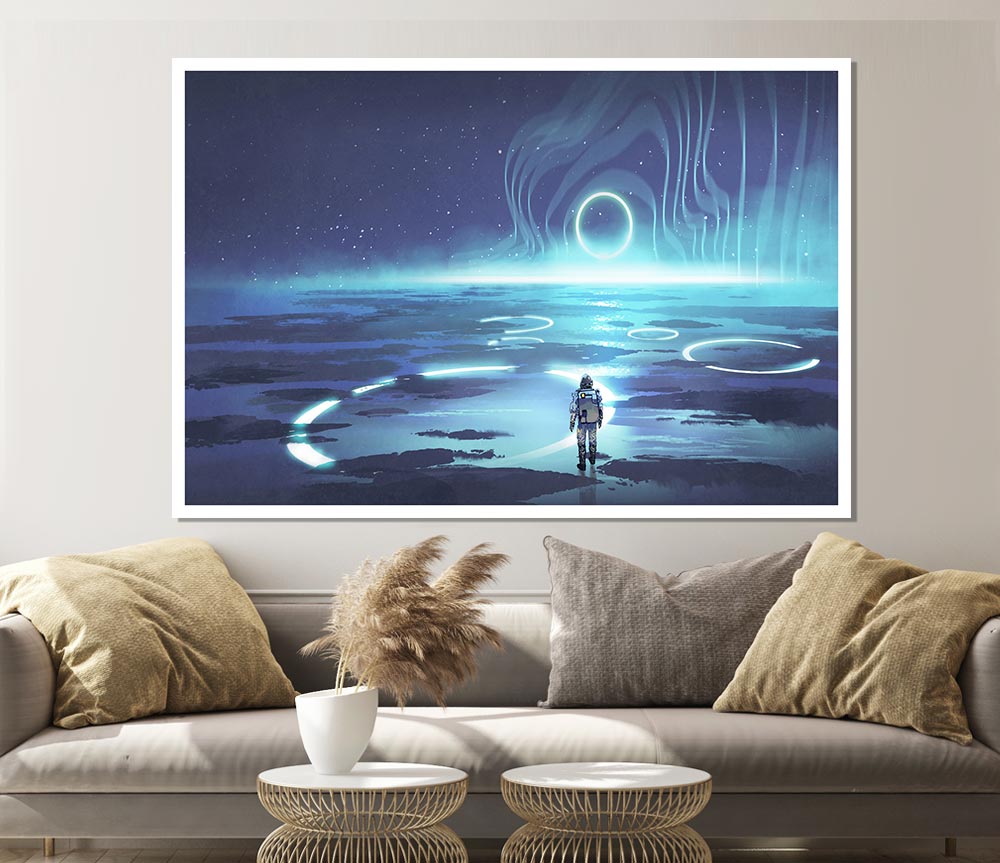 Adventure Waits In The Cosmos Print Poster Wall Art