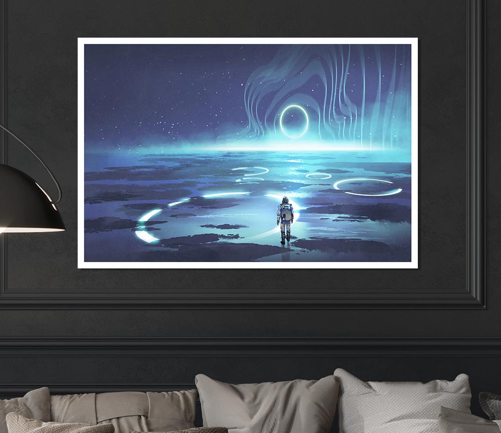 Adventure Waits In The Cosmos Print Poster Wall Art