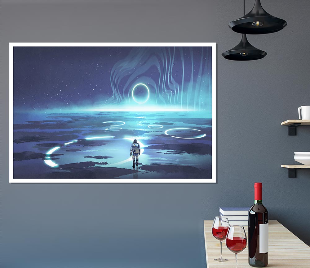 Adventure Waits In The Cosmos Print Poster Wall Art