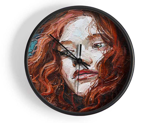 Redhead Stare Clock - Wallart-Direct UK