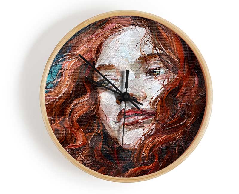 Redhead Stare Clock - Wallart-Direct UK