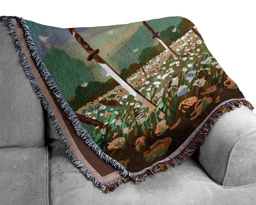 The Last Warrior Woven Blanket