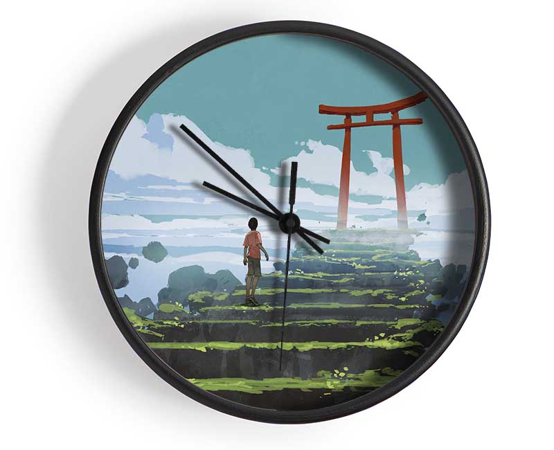 The Sky Temple Clock - Wallart-Direct UK