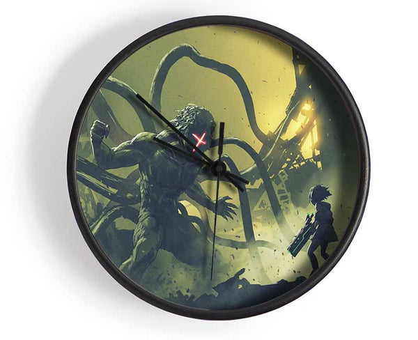 Arms Of A Terror Man Clock - Wallart-Direct UK