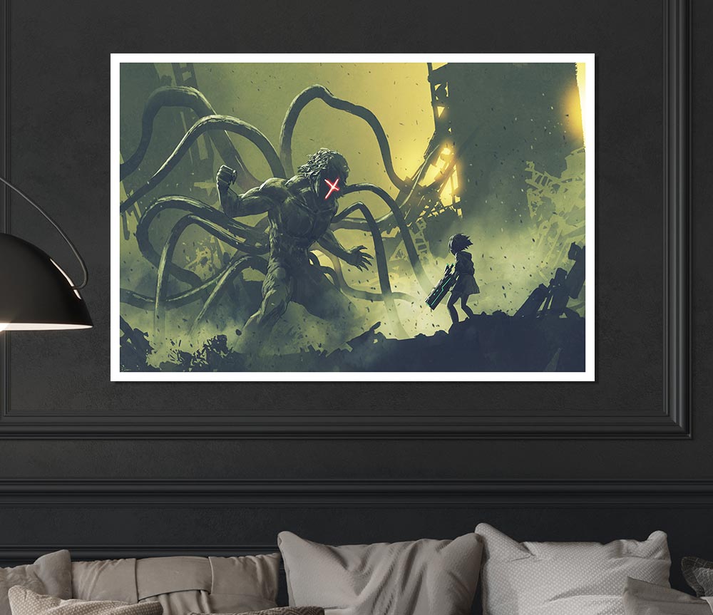 Arms Of A Terror Man Print Poster Wall Art