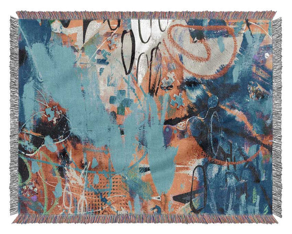 Graffiti Layers Woven Blanket