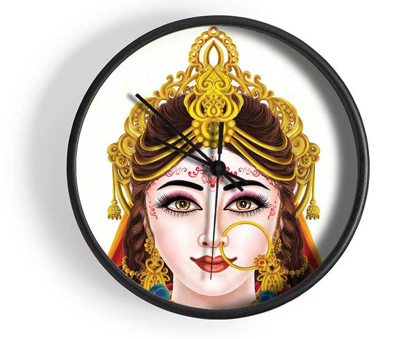 Indian Princess Clock - Wallart-Direct UK