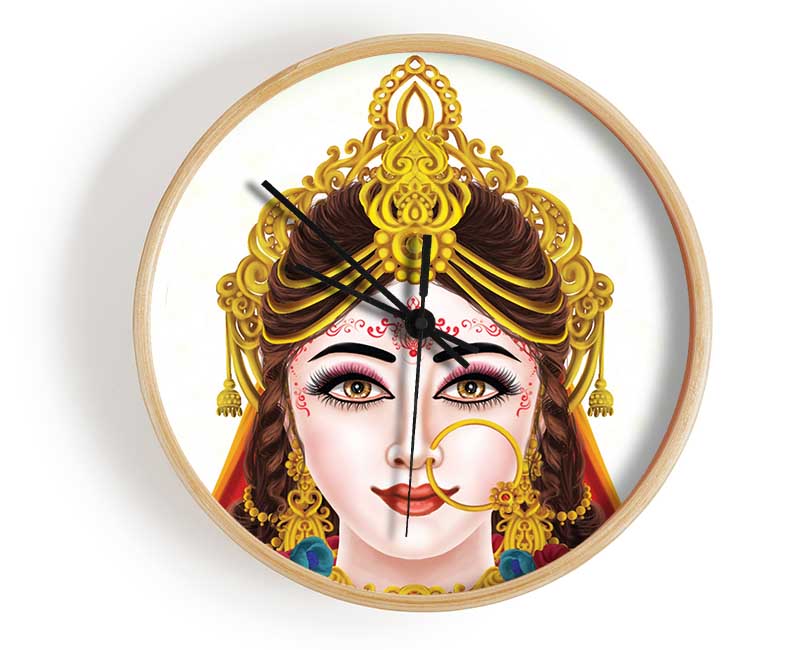 Indian Princess Clock - Wallart-Direct UK